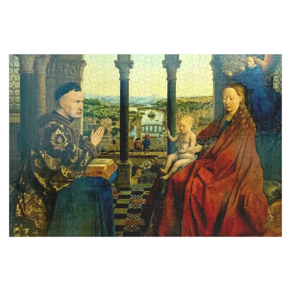 

Jan van Eyck-Madonna of Chancellor Rolin Jigsaw Puzzle Personalized Child Gift Personalized Baby Toy Personalised Name Puzzle