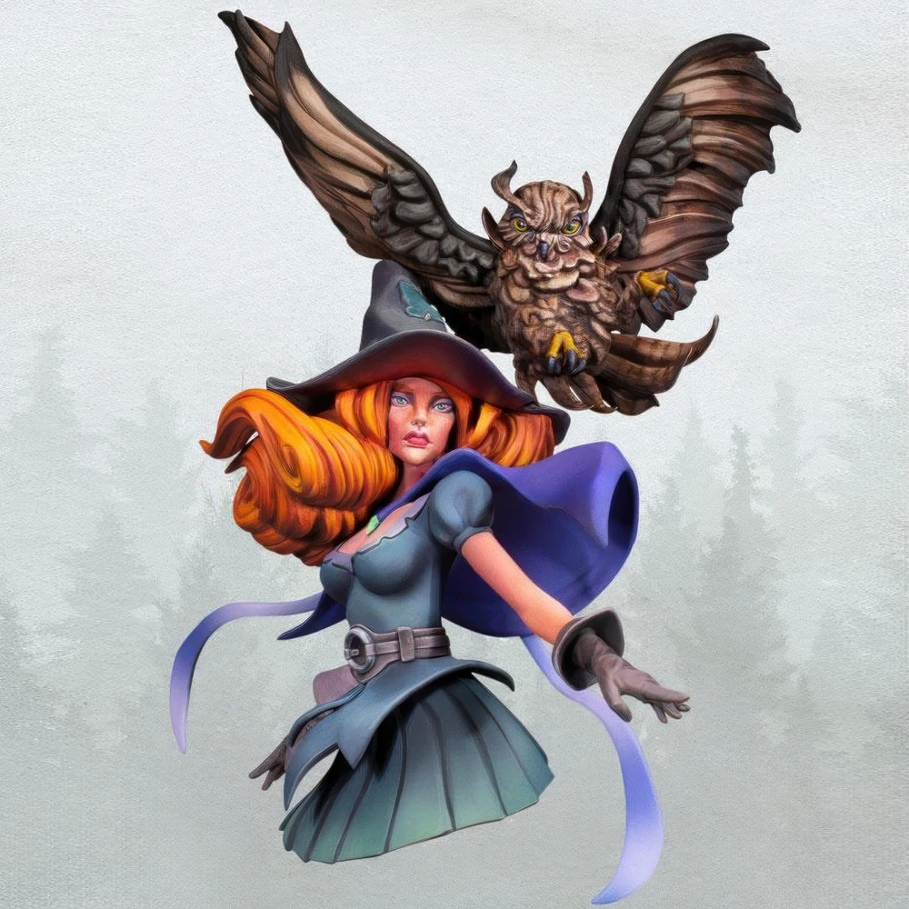 

1/10 WITCH TALES, Resin Model figure Bust, GK, fantasy theme, Unassembled and unpainted kit