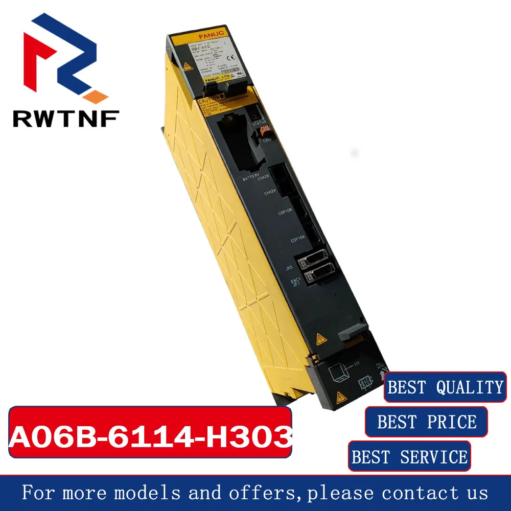 Brand New Genuine A06B-6114-H303 FANUC Servo drive three-axis industrial control sensor,100% original warehouse stock