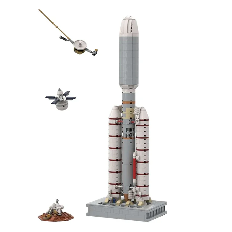 Centaur 1:110 Space Building Blocks Bricks City High-Tech MOC-61281 Model DIY Toys Space Rocket  For Kids Boys Birthday Gifts