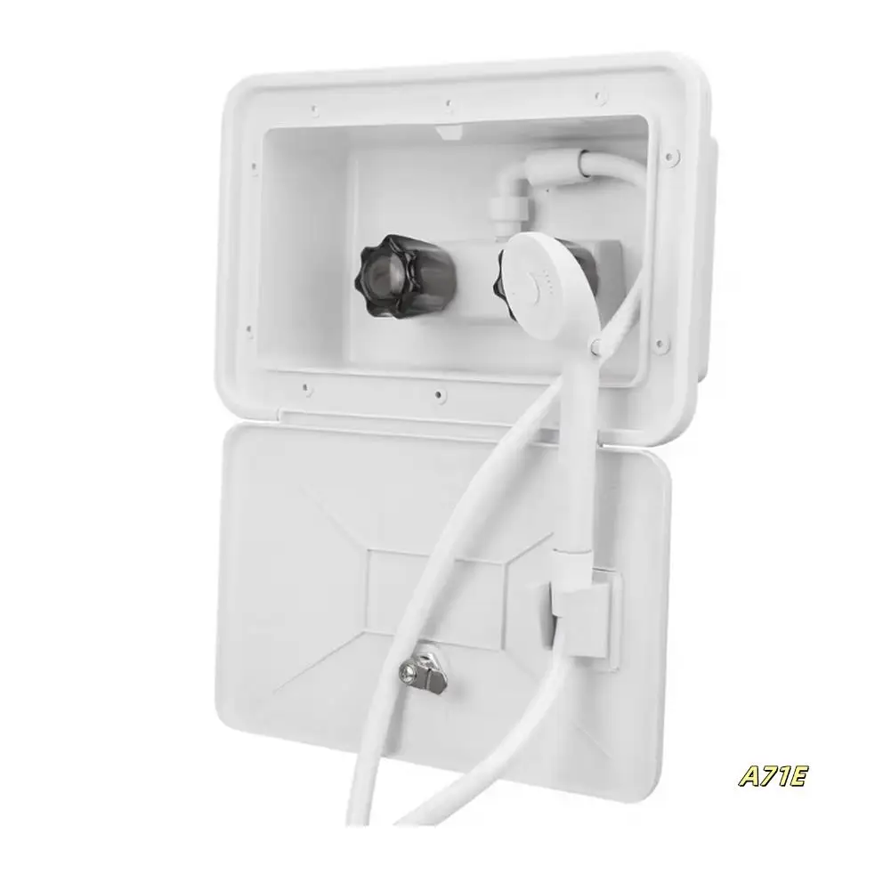 

For Motorhome Boat Accessories RV Exterior Shower Box Quick Connect Sprayer & Hose Faucet Hose