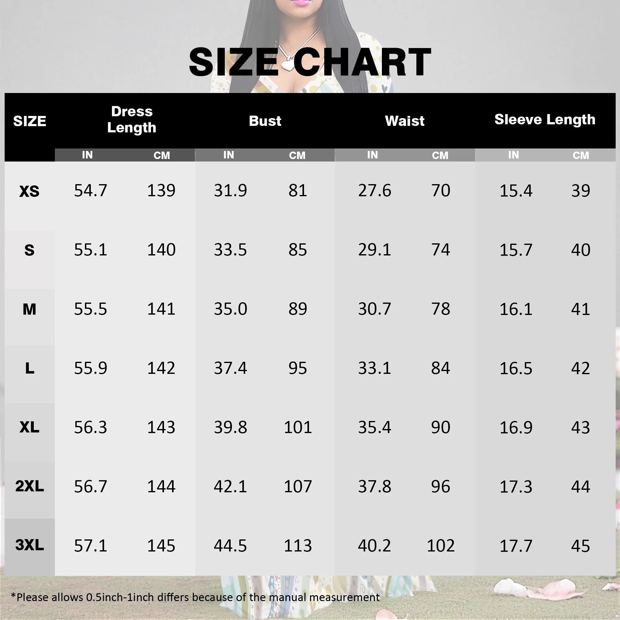 Nupusa Heart & Dot พิมพ์ชุดผู้หญิงขนาดมาตรฐานฤดูร้อนลําลอง V คอ 3/4 แขนเสื้อ Maxi ชุด