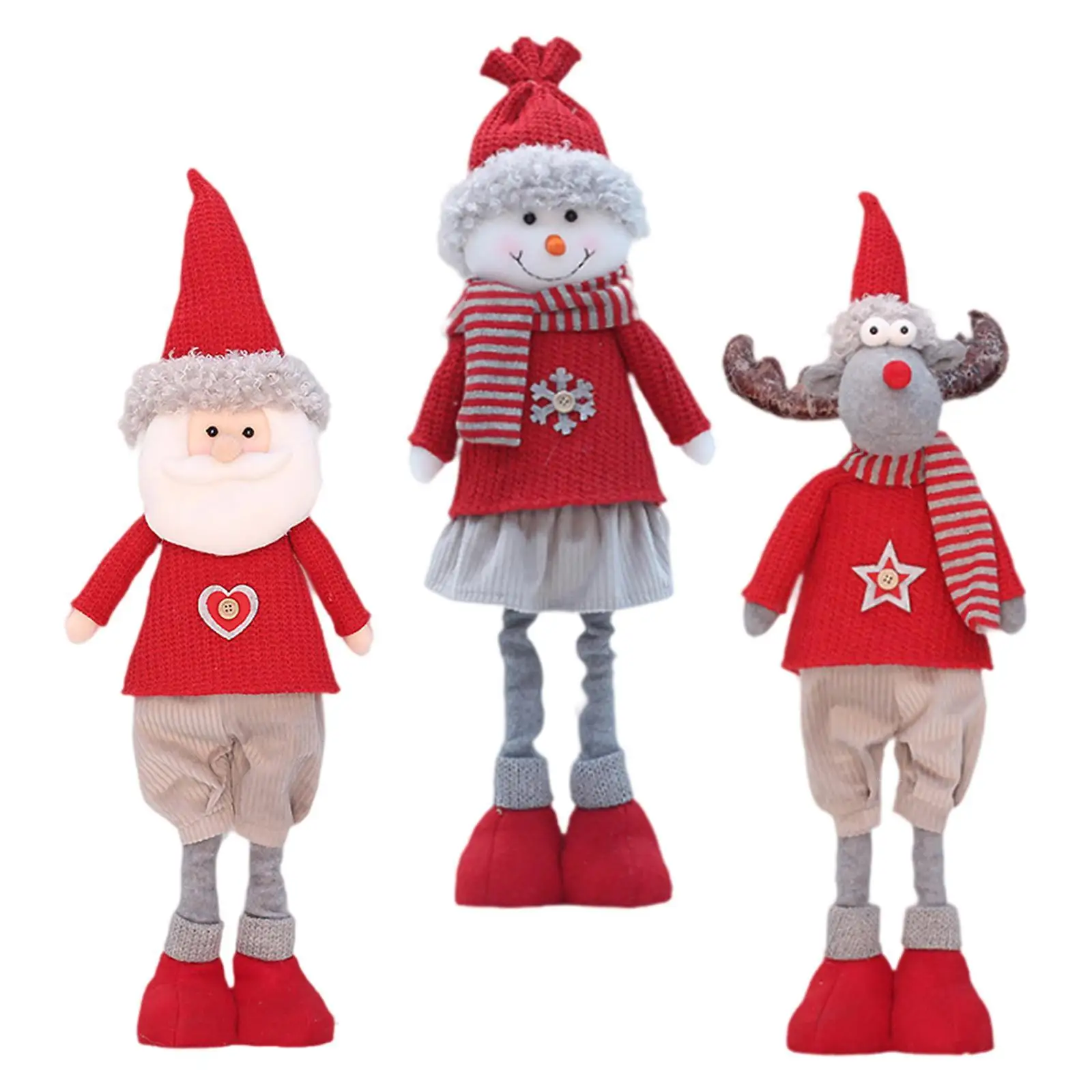 Christmas Doll Decoration Soft Long Legs for Home Decoration Holiday Party