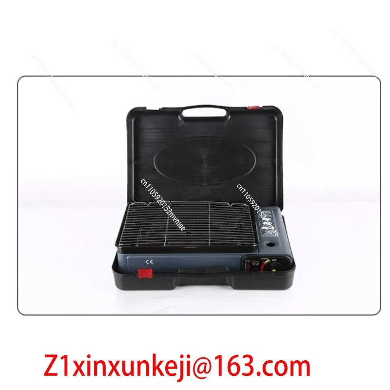 Portable Cassette Gas Stove Windproof Outdoor BBQ Grill Camping Picnic Home Barbecue Plate