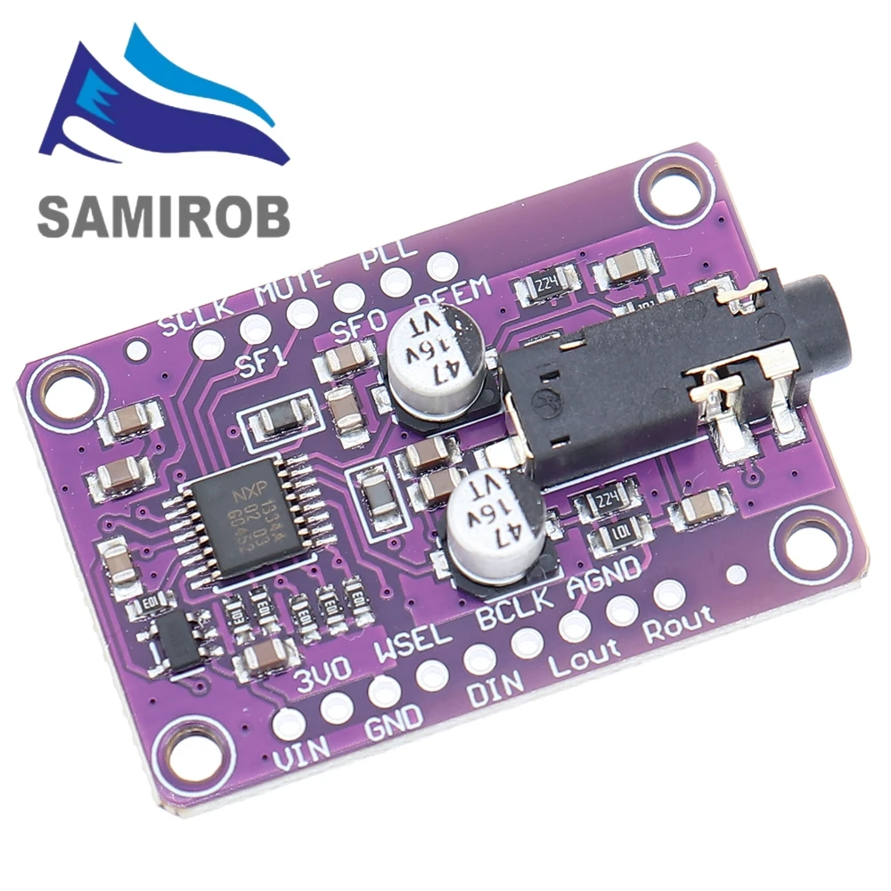 SAMIROB UDA1334A DAC Module UDA1334 I2S DAC Audio Stereo Decoder Module Board image 5