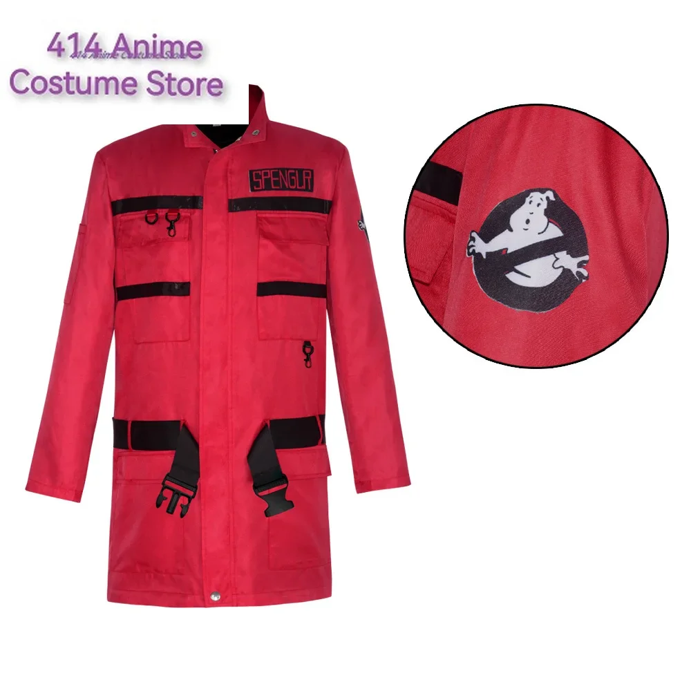 Ghost Cosplay Busters: Frozen Empire 2024 Movie Phoebe Spengler Red Coat Unifrom Party Carnival Halloween  Costume