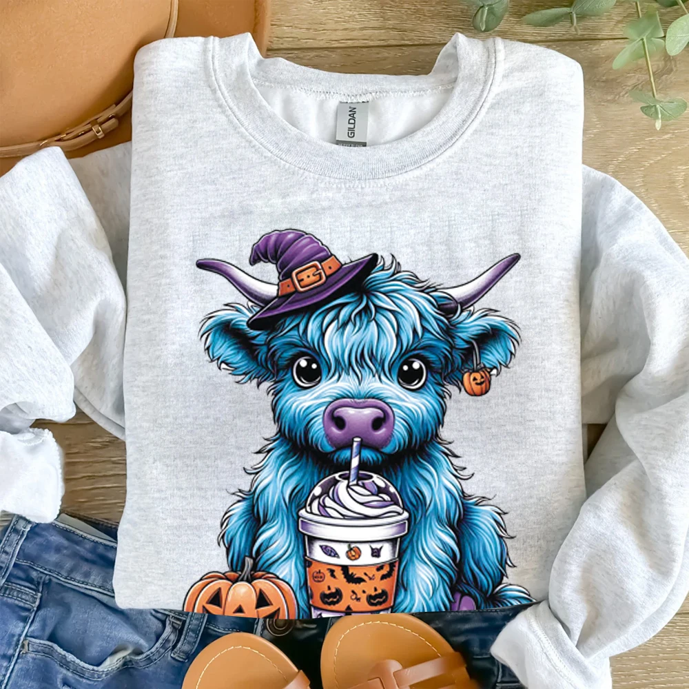 Halloween series Pumpkin Bow Dance Hot Transfer Hot Paste DIY Hot Transfer paste hand-ironed clothing accessories