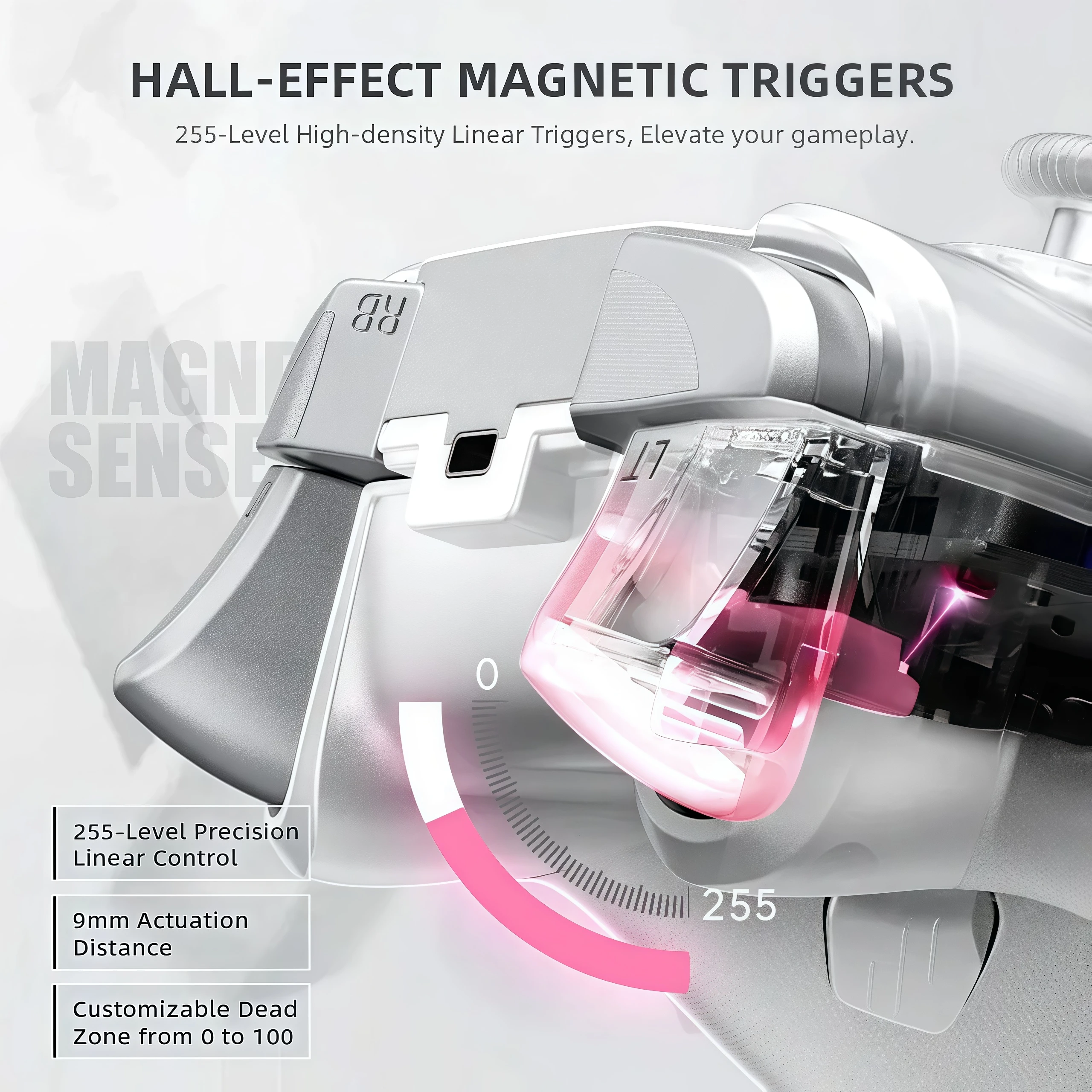 Machenike G5 Pro Max Gaming Controller With Charging Dock RGB Wireless Gamepad Hall Effect Joystick Trigger For Switch PC Phone