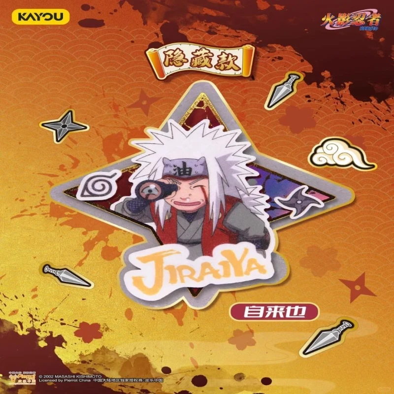 KAYOU New NARUTO Series Non Woven Badge Card Uzumaki Naruto Uchiha Sasuke Jiraiya Gaara Collection Toys Festival Gifts