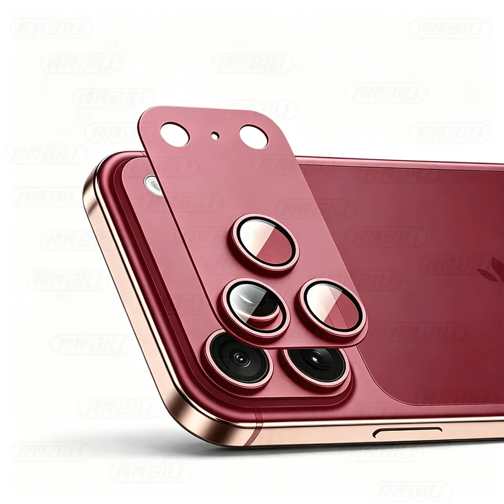 NNBILI Kameraobjektivschutz für Phone 18 Pro Max, starke Adsorption, Metall, 9H+ gehärtetes Glas, vollständiger Schutz für den Kamera-Bildschirm