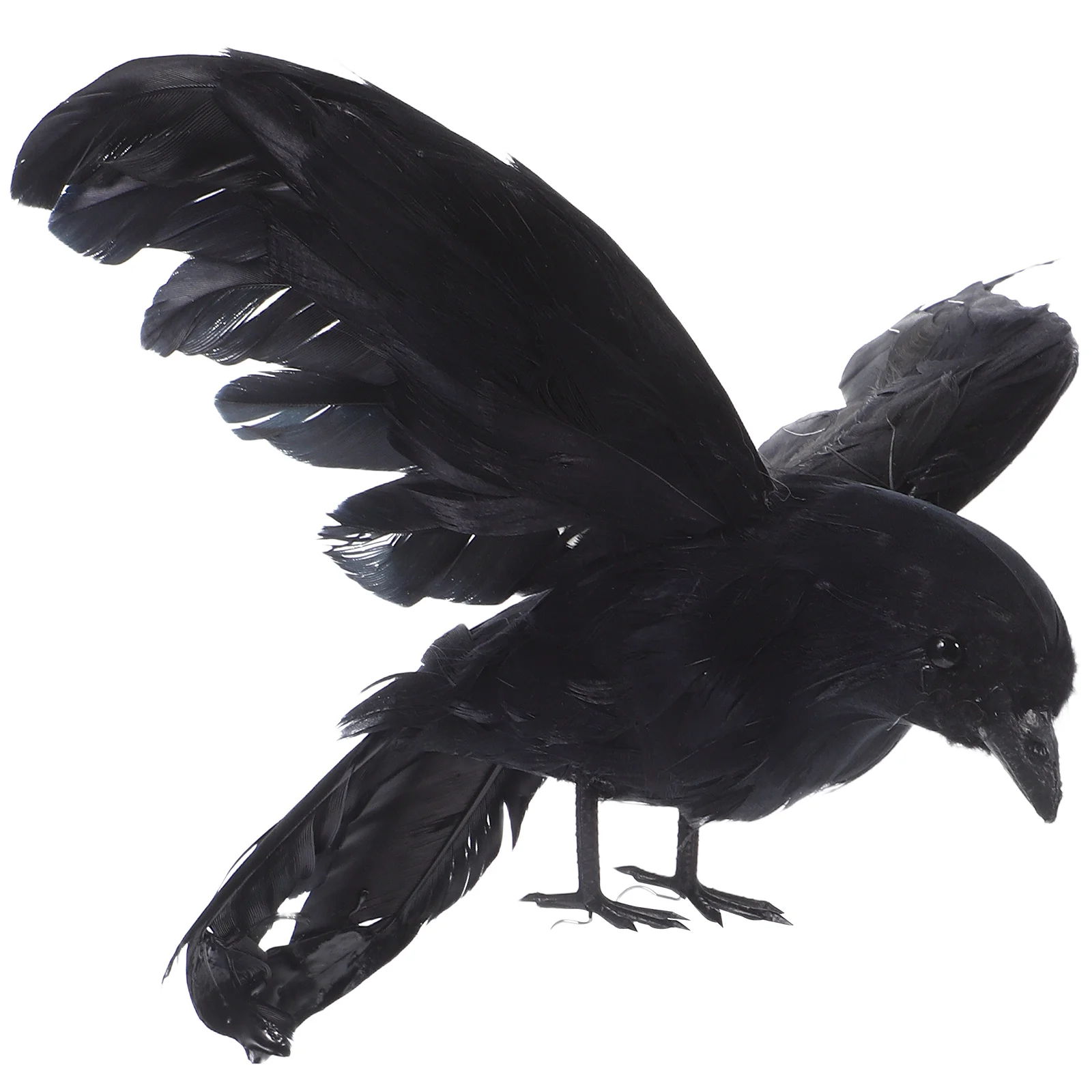 

1 pc Artificial Crow Black Halloween Props Garden Party Decoration Bonsai Decor Fake Birds Wedding Christmas Home Decor Ravens