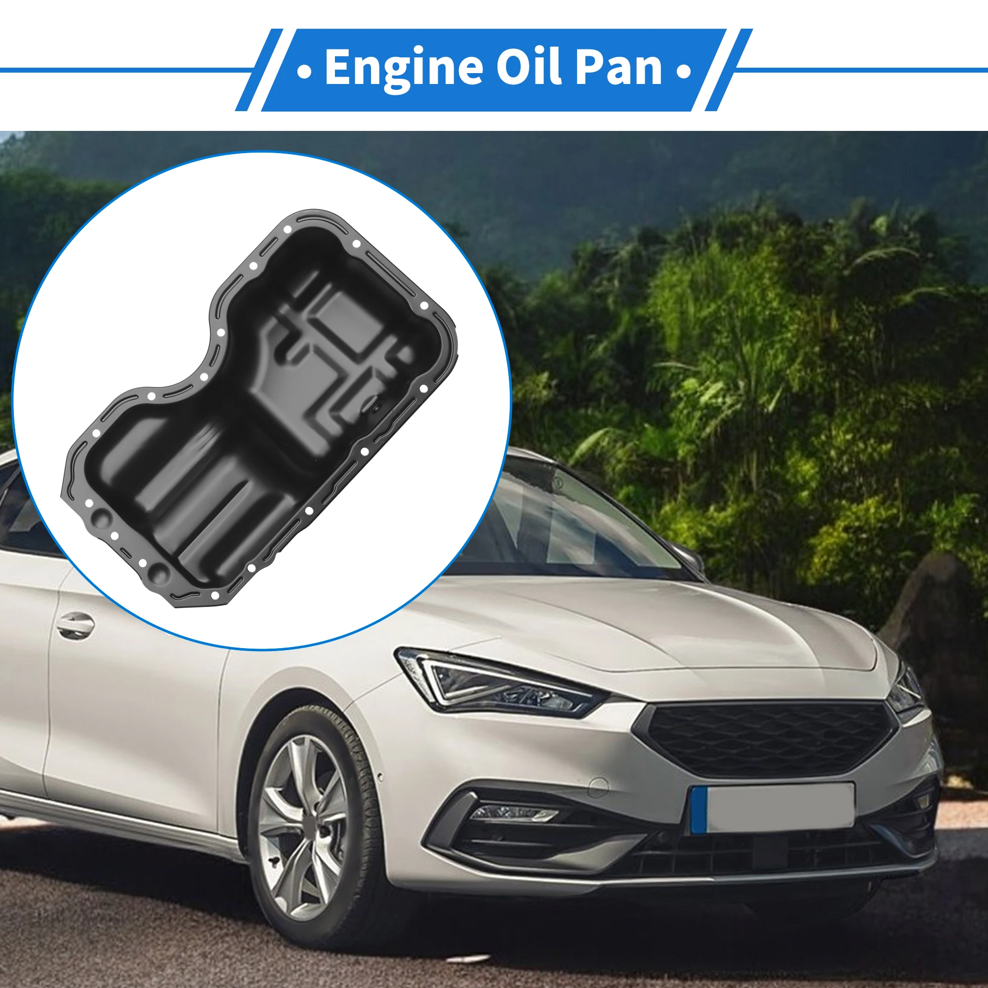 

UXCELL 1 шт. No ZJ0110400 Масляный поддон двигателя для Mazda 2 1,5 л 2011-2015 Железный Черный