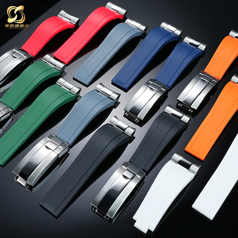 Силиконовый ремешок 20 мм для Tudor 1958 Green Bay BB58 Ranger, мужской циферблат 39 мм, мягкий водонепроницаемый резиновый ремешок для часов, браслет, браслет