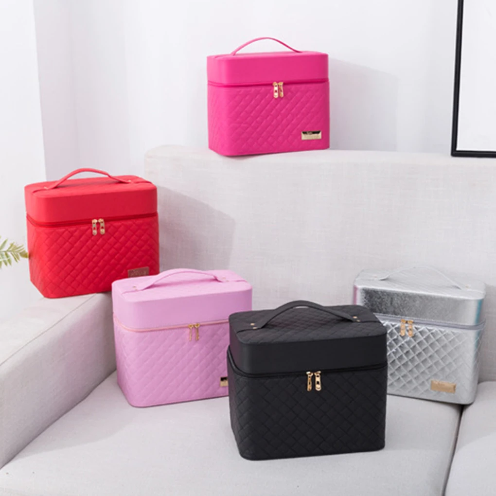 Multilayer Cosmetic Bag Waterproof Beauty Makeup Organizer Container