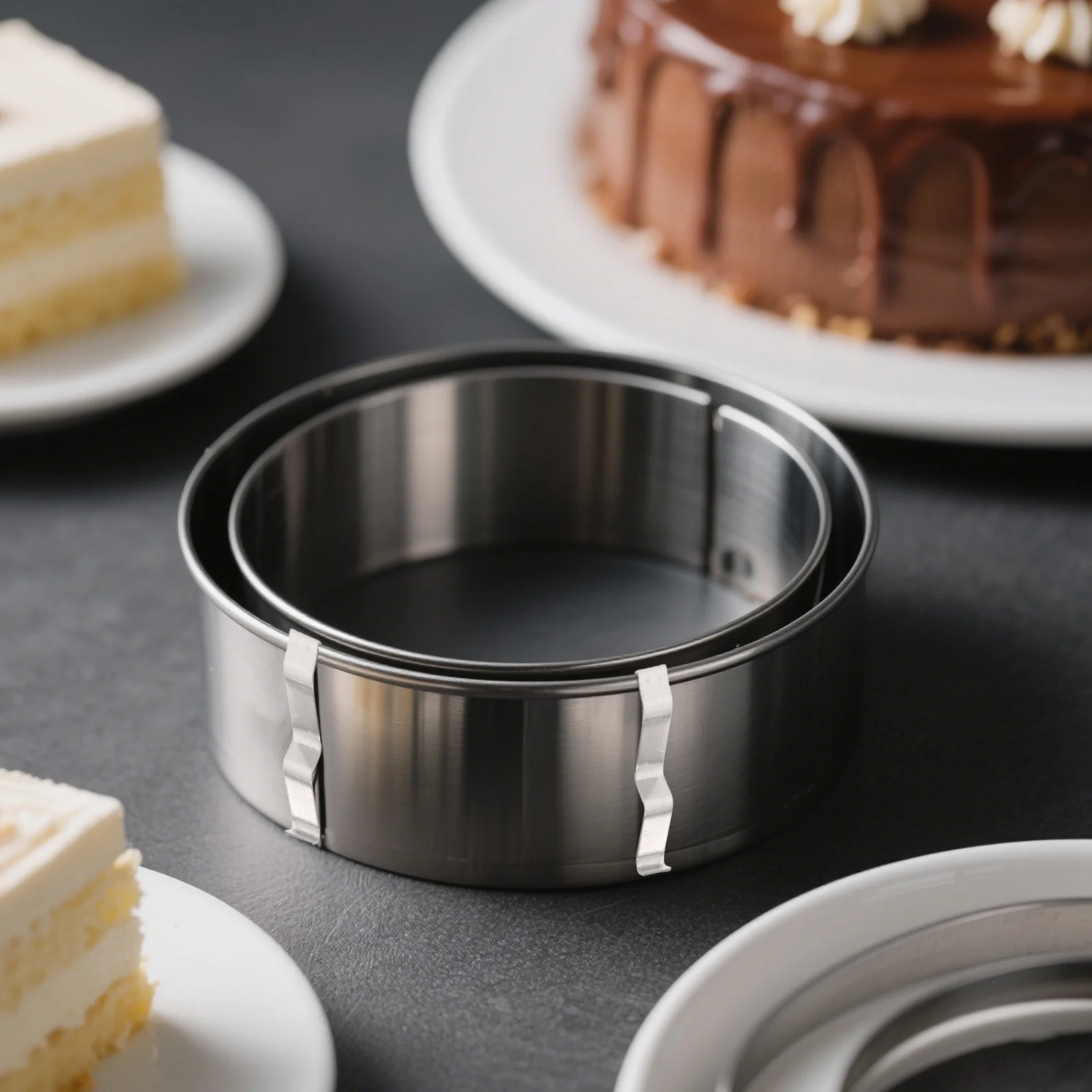 

6 pcs Cake Fixing Stainless Steel Baking for Mousse Pastry Dessert Compact Easy Use Long Lasting Wear Resistant Cookie