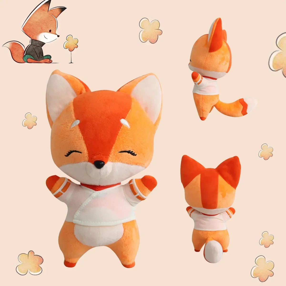 

Kawaii Kiriko Fox Plush Toys Overwatchs Plush Doll Game Figure Soft Stuffed Animal Toy Cute Plushies Kids Boy Birthday Gift 27cm