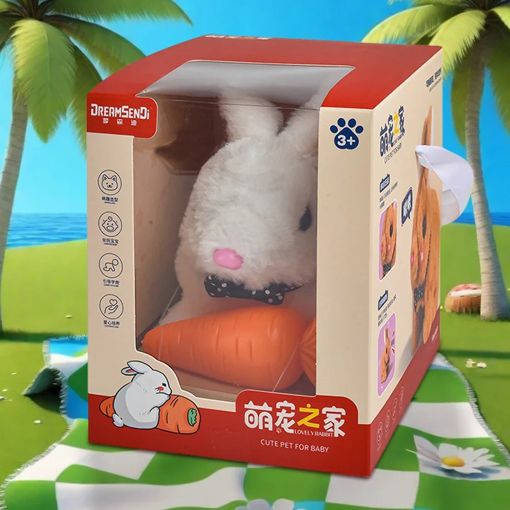 Cane robot elettronico Giocattolo realistico per cani atti come un vero cucciolo di peluche Cane di peluche a batteria per ragazze e ragazzi