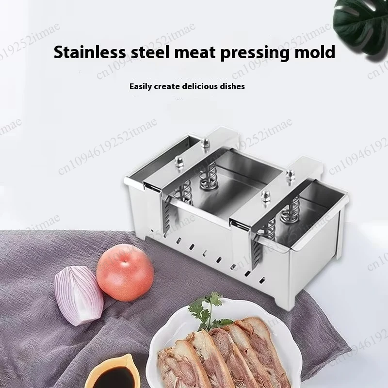 Stainless Steel Raw Meat Press Mold 1.5kg 2kg 3kg 4kg, Double Pressure Spring Ham Bacon Making Mold