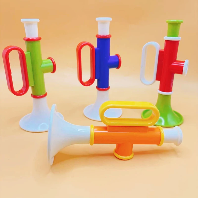 Funny Early Educational Creative Learning Horn Toy Cartoon Children Trumpet Mini Multi Function Playable Toy Musical Instrument