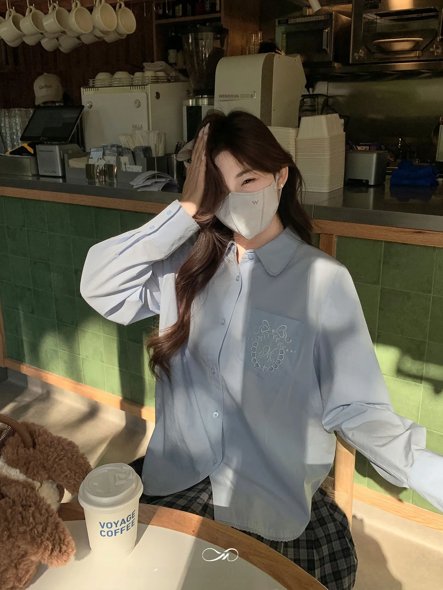 

Женская рубашка большого размера с вышивкой и кружевной отделкой, зимняя, из хлопка и лиоцелла, свободного кроя, с длинными рукавами, на пуговицах