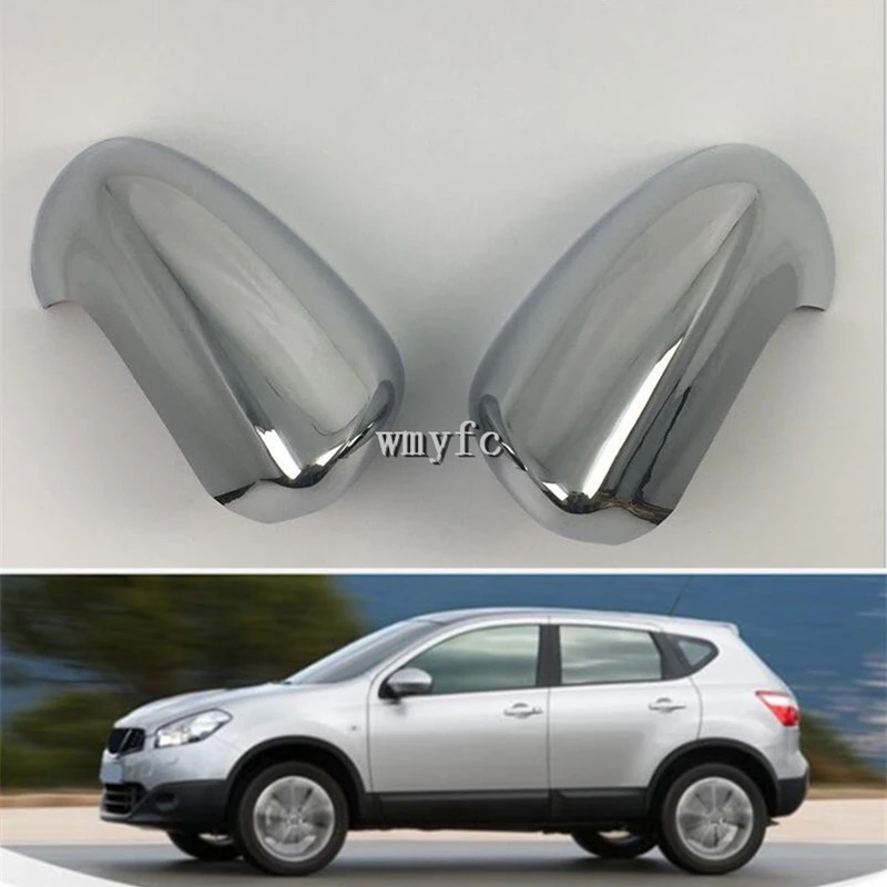 2PCS ABS Chrome Rearview Side Door Mirrors Cover Trim Car styling for Nissan Qashqai J10 2007 2008 2009 2010 2011 2012 2013