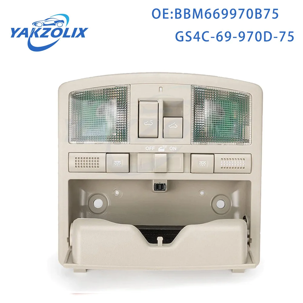 For 2009-2013 Mazda 6 Overhead Console Reading Light Sunroof Switch Car Accessories BBM669970B75 GS4C-69-970D-75