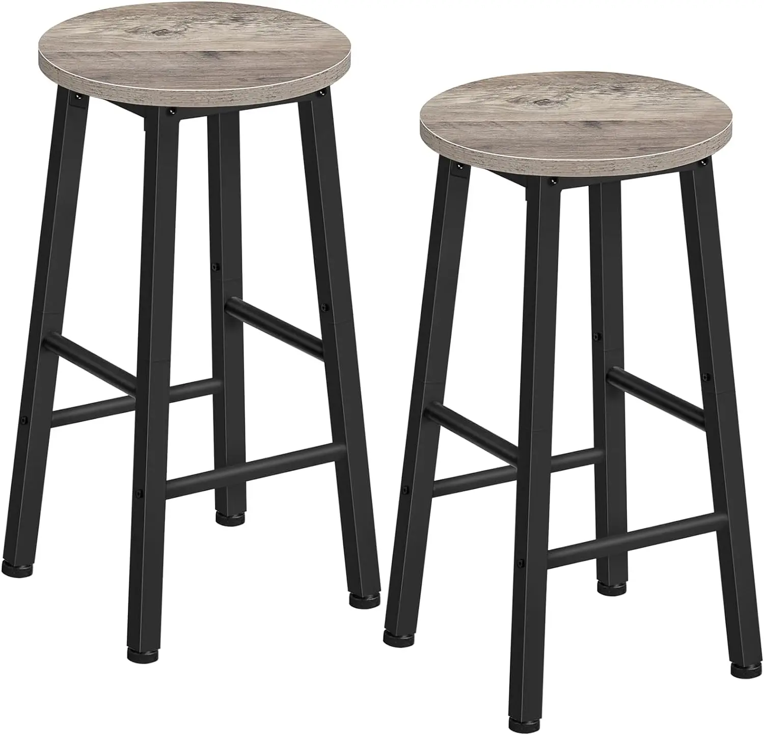 

Bar Stools Set of 2, Counter Height Bar Stools, 25.8" Stools for Kitchen Island, Industrial Kitchen Bar Chairs, for Dining