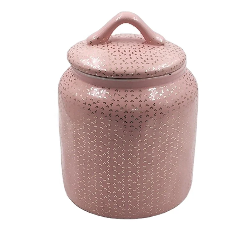 

Porcelain Ceramic Storage Jar for Cookies Tea Coffee Bean Biscuit Ceramic Cookie Jar Canister