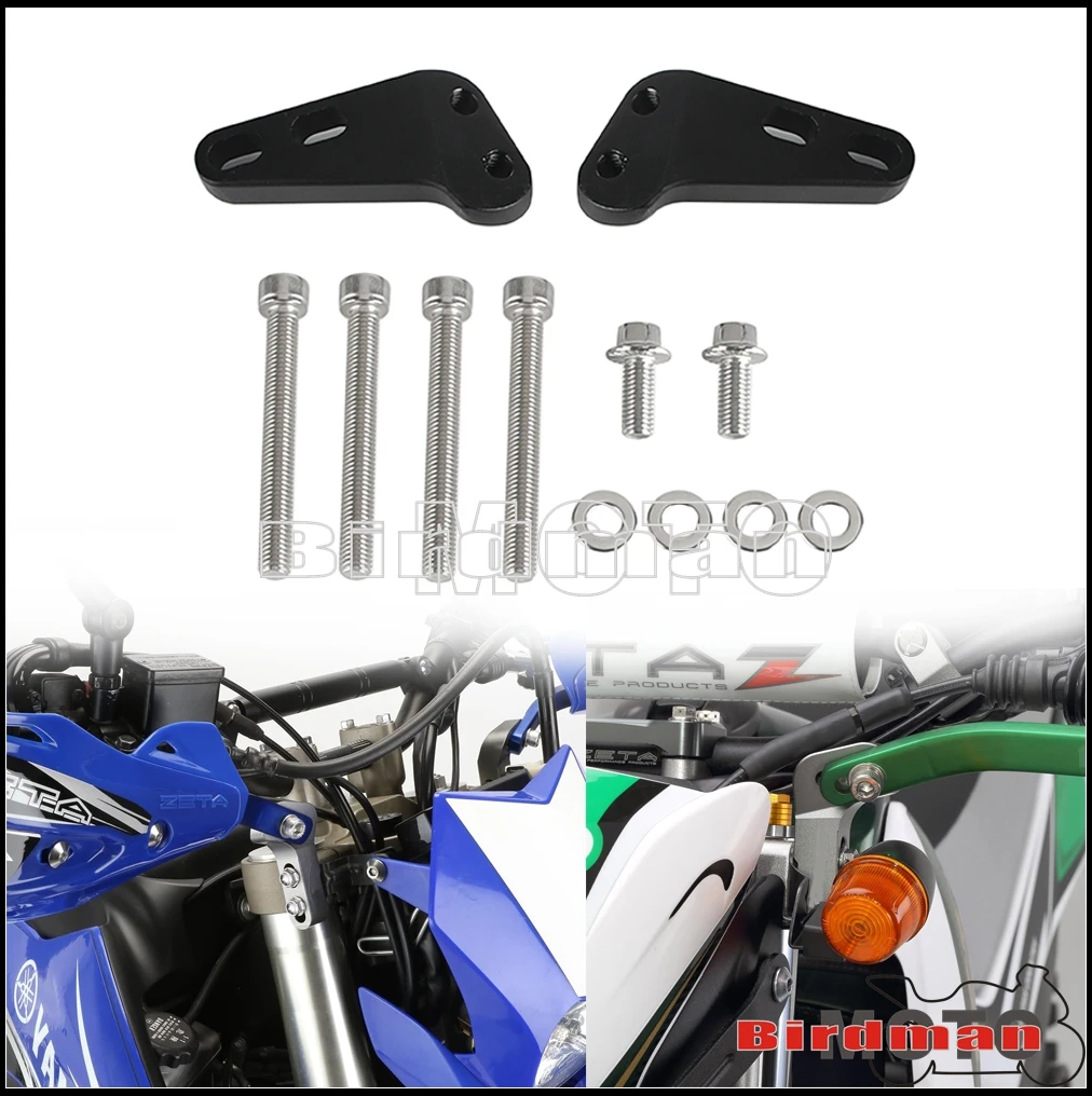 Black Motorcycle Parts Handguard Protection Bracket For KLX250/R/SR/ES KLX300R D-TRACKER/X RMX250S KDX200/220/250R/SR ZE71-1821