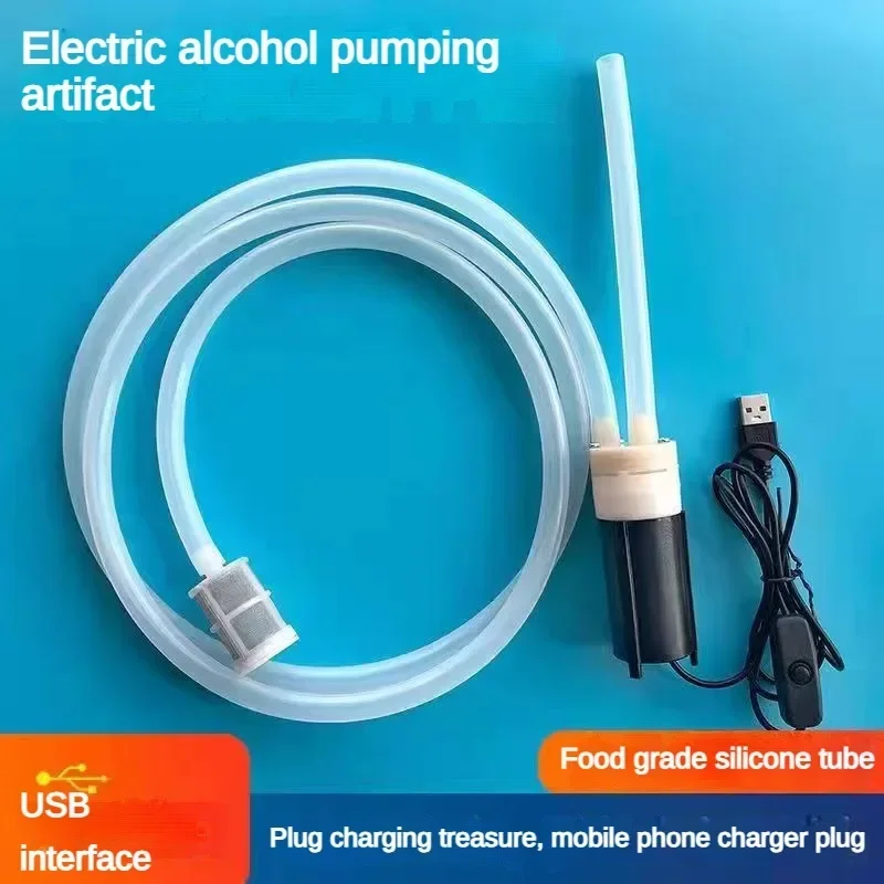 DIY High-Flow Electric Pump 2m Wine USB Interface Peristaltic Pump Miniature Dosing Peristaltic Hose Electric Water Pump