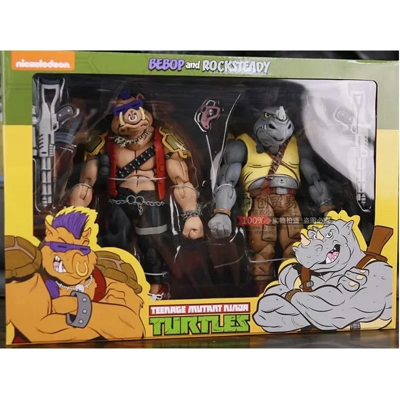 

Neca 2017 Sdcc Limited Rocksteady Bebop Action Figures Film Teenage Mutant Ninja Turtles Anime Figure 16cm Pvc Collectble Models