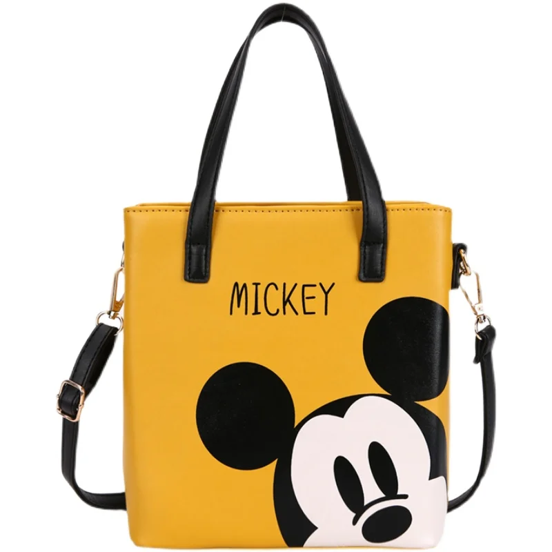Disney Mickey Mouse กระเป๋าถือ Crossbody กระเป๋าการ์ตูนตัวเลข PU กระเป๋าสะพายกระเป๋าเป้สะพายหลัง Tote กระเป๋าผู้ใหญ่ผู้หญิงคริสต์มาสของขวัญ