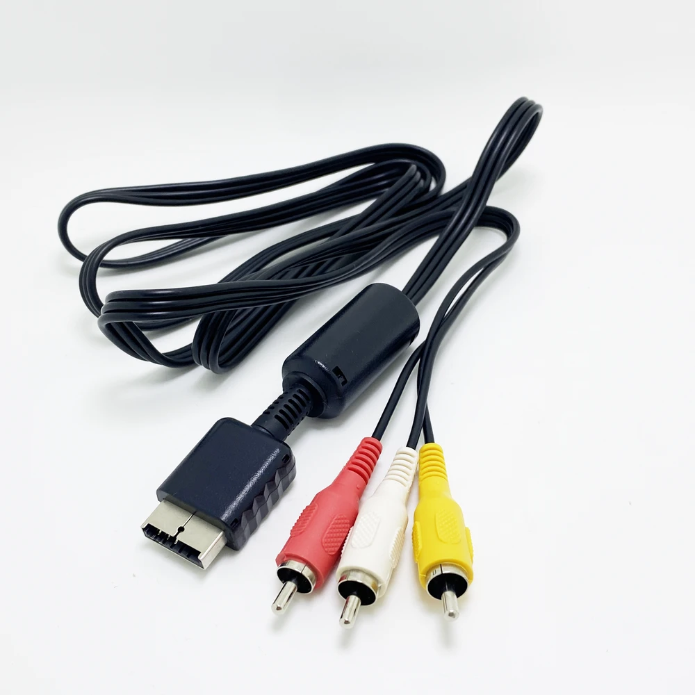 Multi ส่วนประกอบเกม Audio Video สาย AV RCA สำหรับ SONY PS2 PS3ระบบ PlayStation สายคอนโซลเกมทีวีอุปกรณ์คอมพิวเตอร์