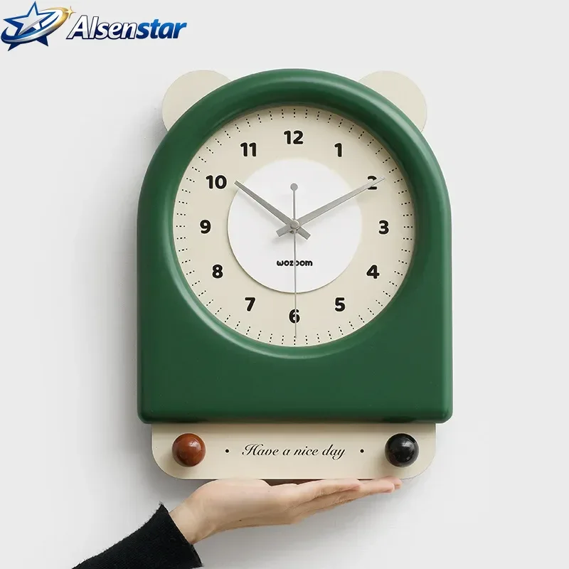 

Cream style wall clock for living room. 2026 new model. Home use. Retro creative wall-mounted clock.