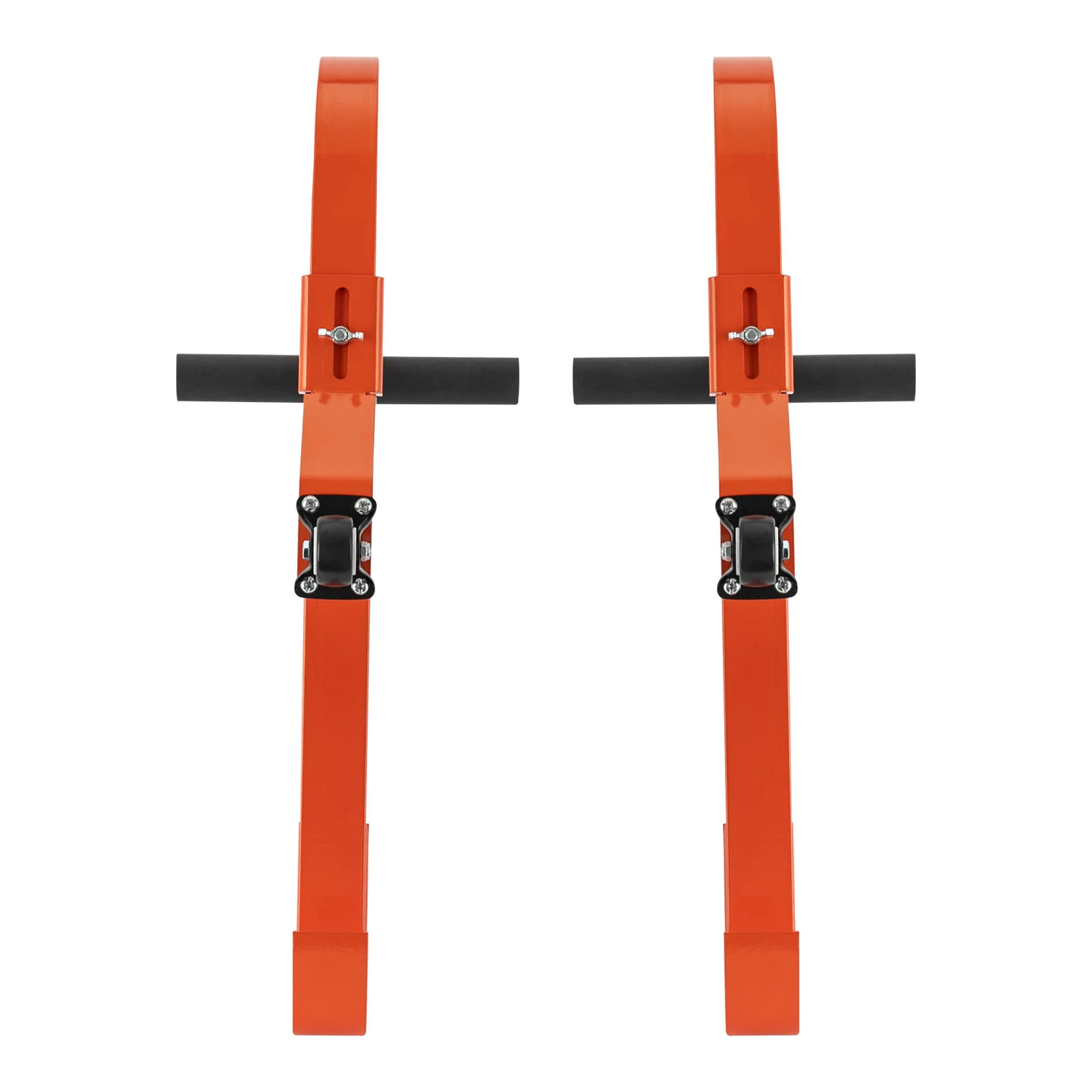 2 Pack Ladder Stabilizer Ladder Roof Hook with Wheel For Fiberglass And wooden Ladders