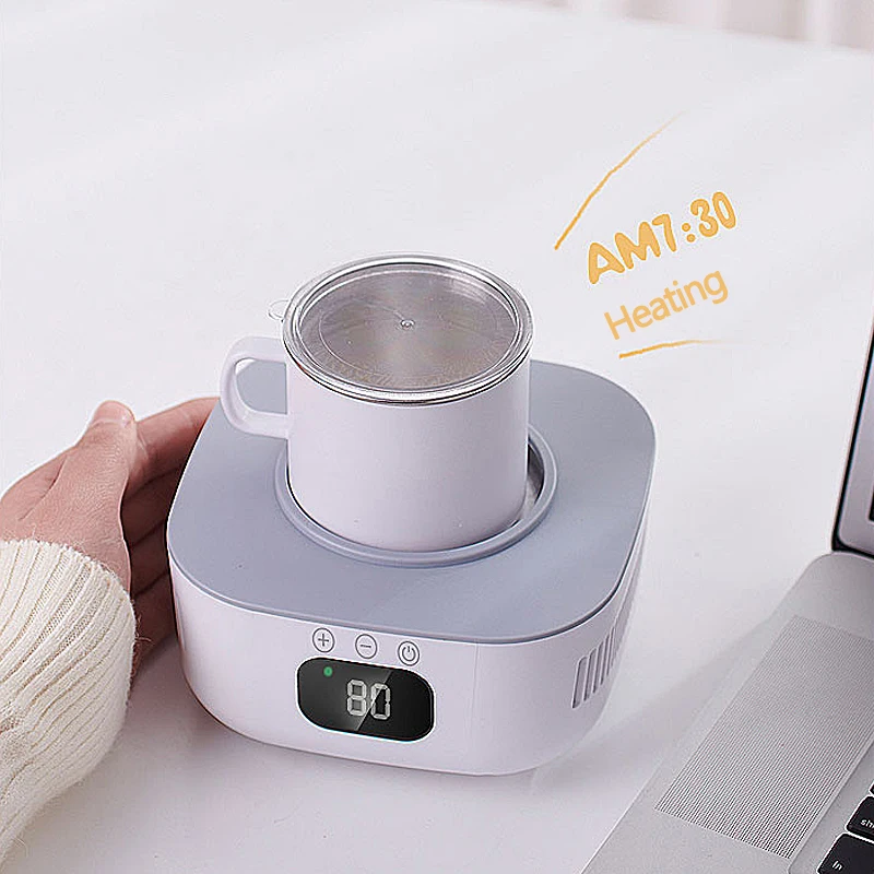 2-in-1-Tassenheizung, Kühler, Becher, Bierflasche, Dosen, Getränke, Kühlbecher, Getränkekühler, Untersetzer, intelligenter thermostatischer Becher,