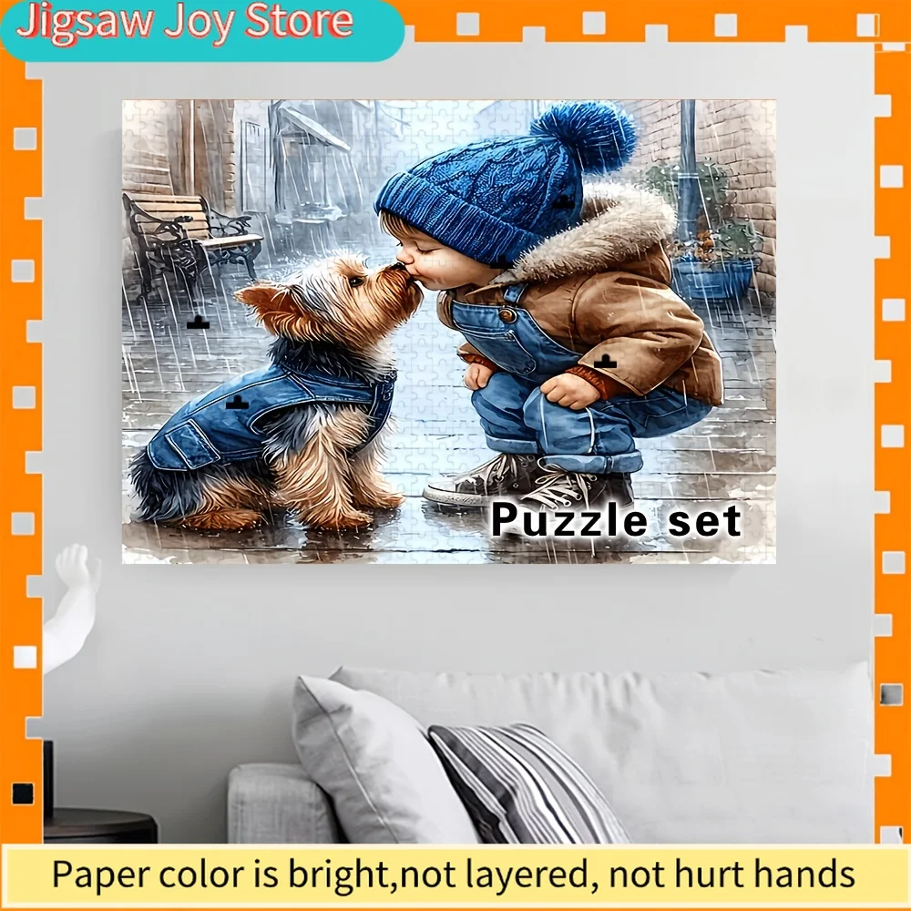 500pcs/1000pcs Large Puzzle Gift | Interactive Family Fun, Home Decor, Ideal for Birthdays, Halloween, Thanksgiving, Easter, P