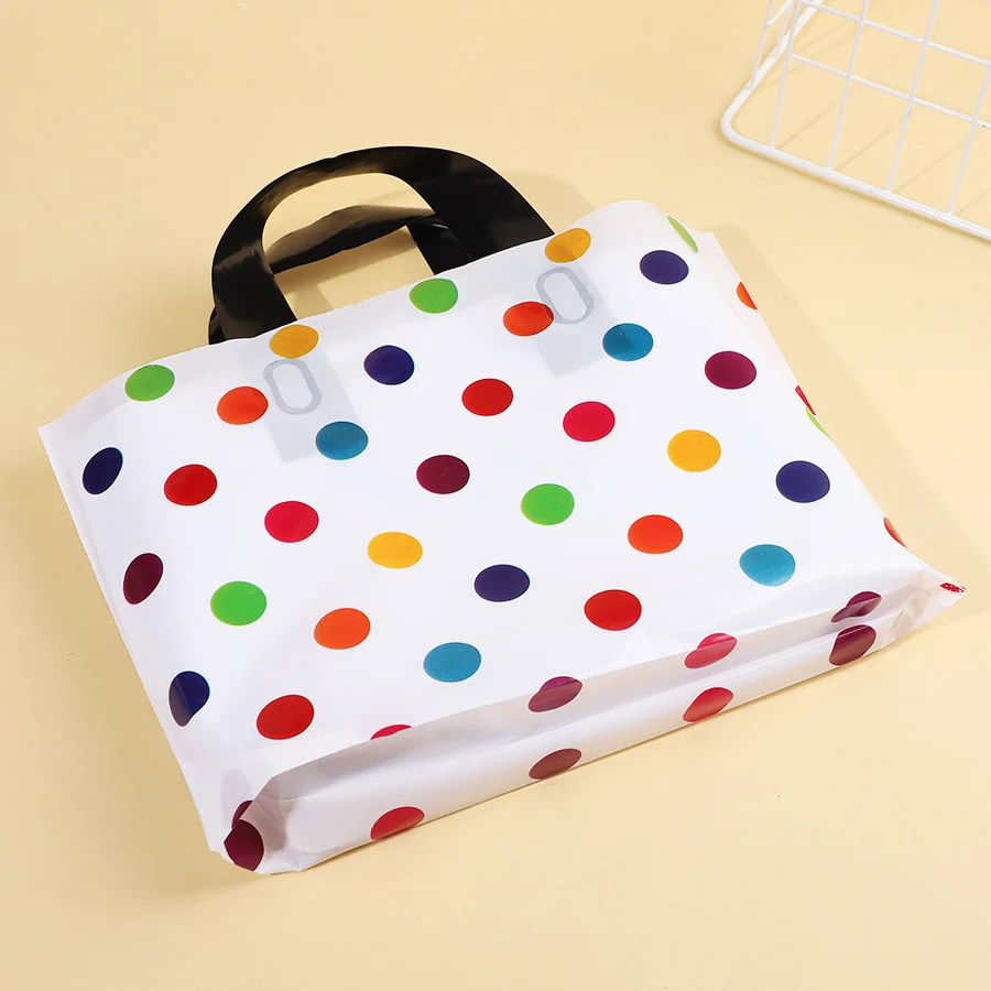 10/20Pcs Polka Dot Gift Bags with Handles for Wedding Birthday Party Favors Christmas New Year Gift Packaging Bag Baby Shower