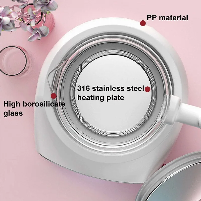 1.3L غلاية كهربائية المنزل الرضع منظم الحليب الزجاجي الترموستاتي متعدد الوظائف غلاية صحية التلقائي إبريق الشاي الدافئ