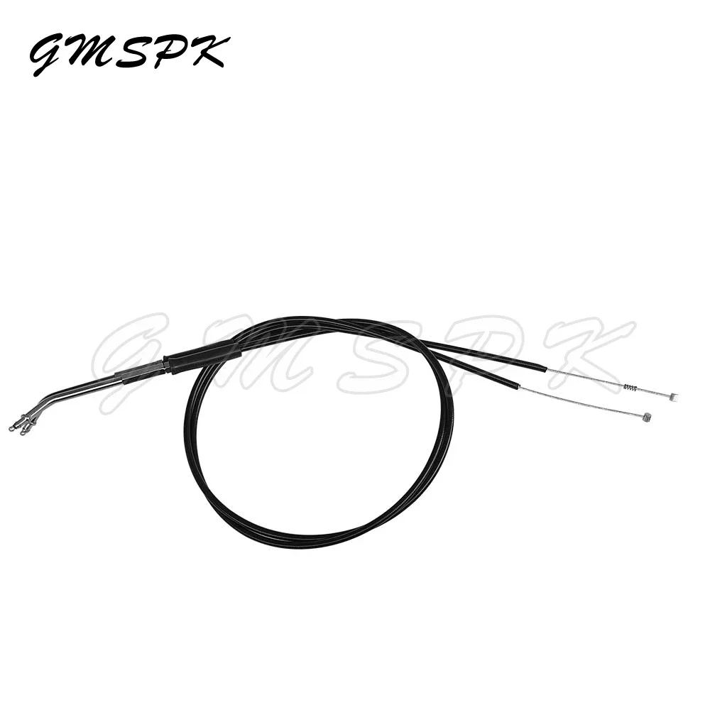 1 Set Motorcycle 110cm Lengthened Throttle Line 160cm Clutch Cable Fit for Harley Sportster 1200 XL1200 Dyna Softail Heritage