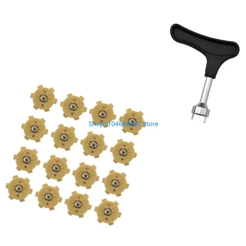 16pcs Chaussures golf non golf Pin Swer Shoe Nails Golf Shoe Spiks Remplacement Twists Fast Turn Turn Vis