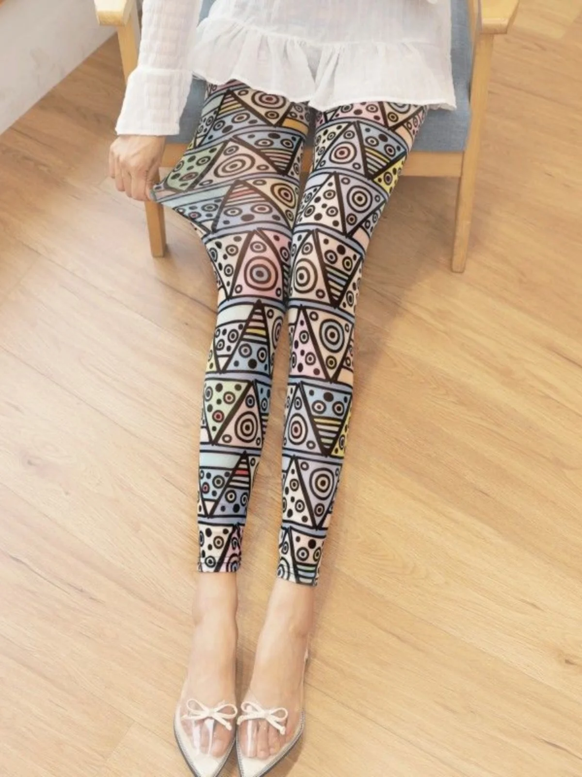 

Summer Thin Ice Silk Me Pants Women's Slim Fit Casual Long Trousers Breathable Elastici Cool Looking Base Layer Pants