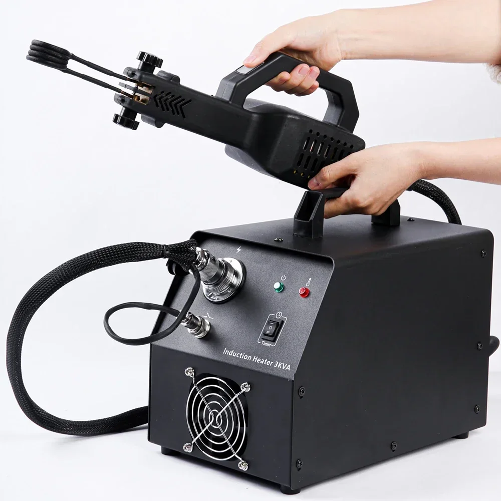 230V 2300 Watts 100KHZ Mobile Induction Heater Kit Bolt Remover Coil For Bolt And Nut Heating Tool  3kva Power