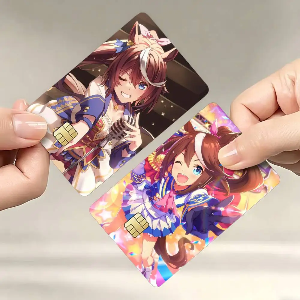 

Tokai Teio U-UmaMusume Pretty Derby Credit Card Skin Stickers For VISA Bank Bus Metro Access Card Protective Film Cover Sticker