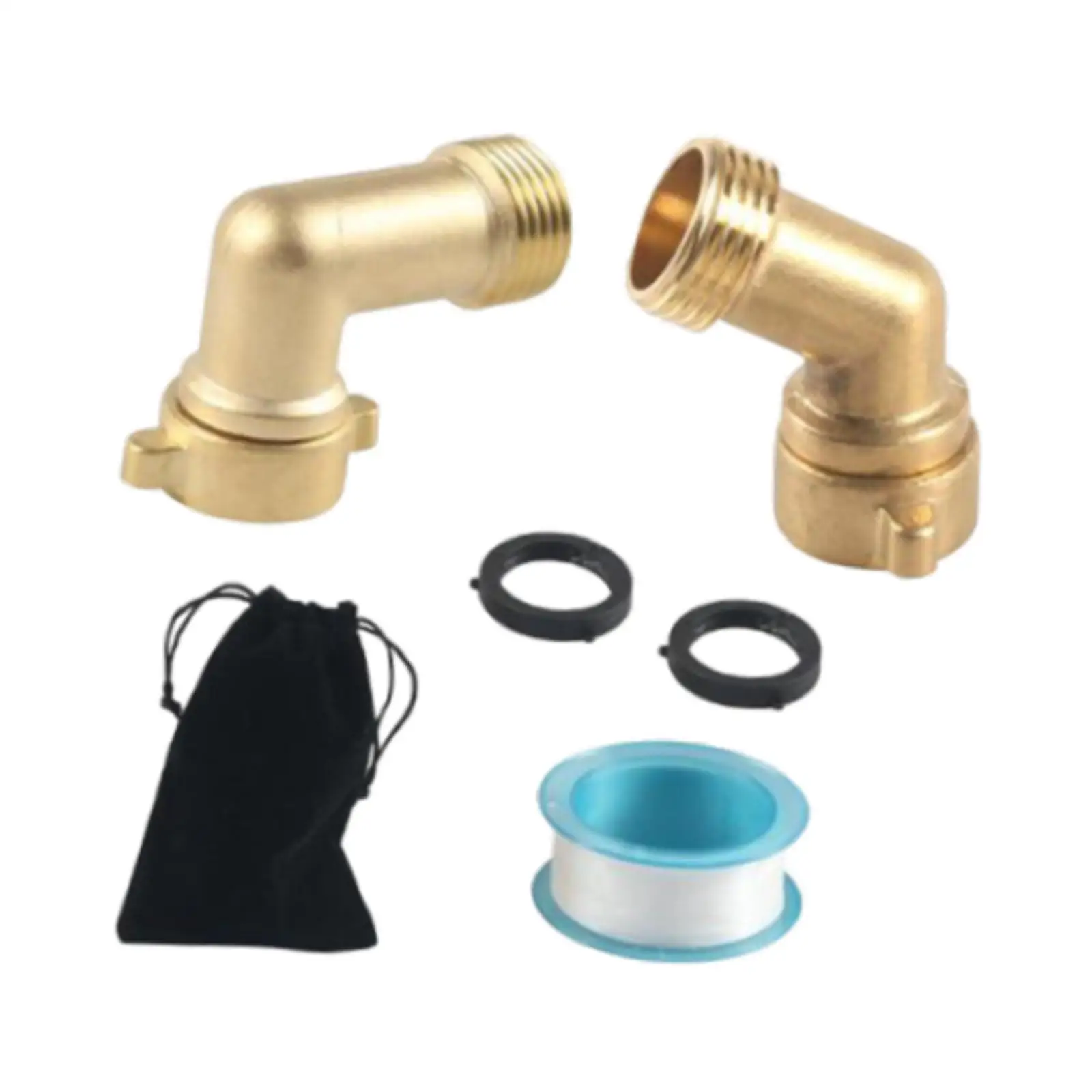 Garden Hose Elbow Connector Hose Pipe Adapter Premium 45 Degree 90 Degree Brass Hose Elbow Garden Hose Quick Connect Fittings