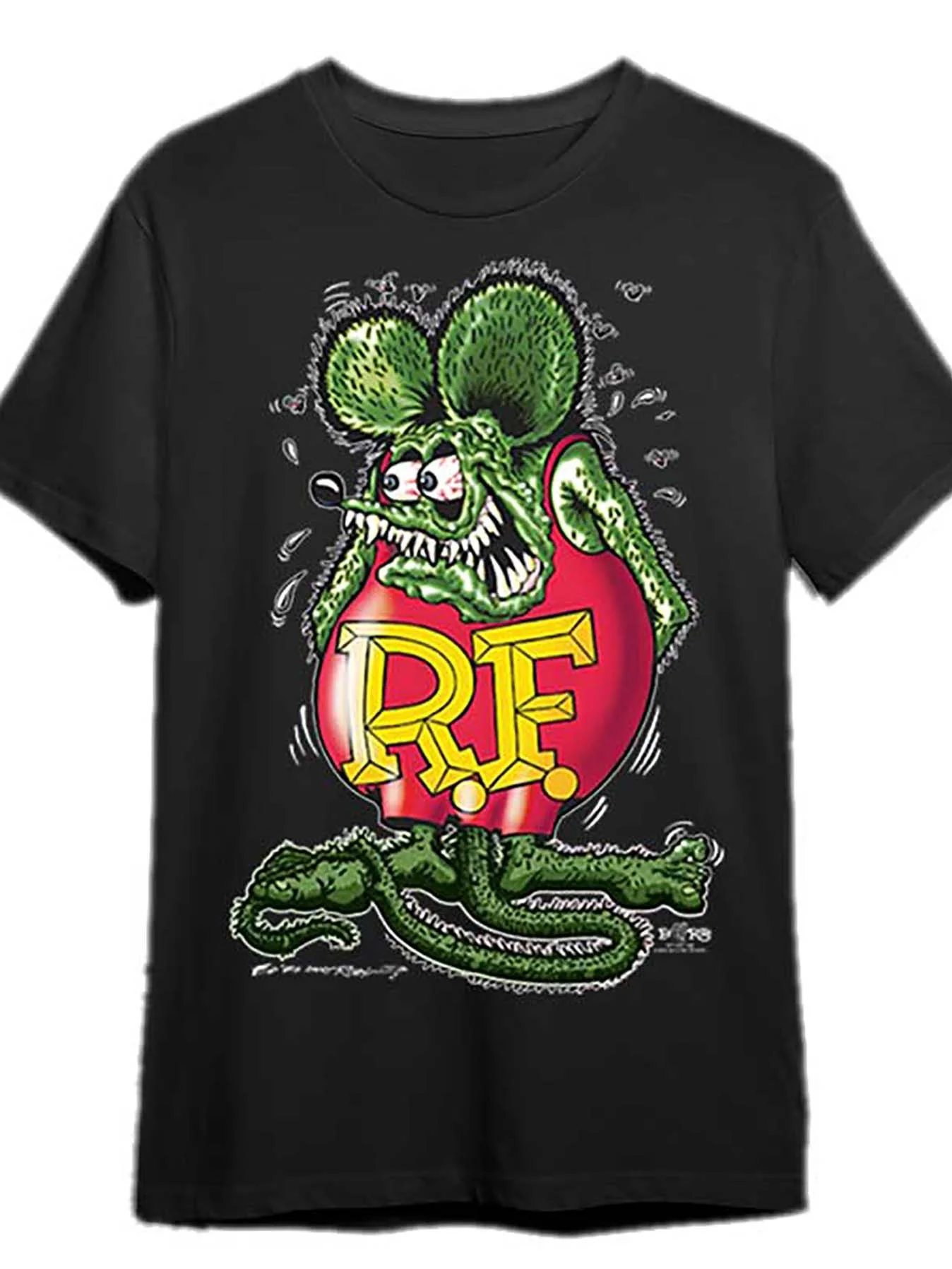 تي شيرت Ed Rose's Mouse Fink Real Mouse مضحك للرجال بنمط قصير الأكمام باللون الأسود