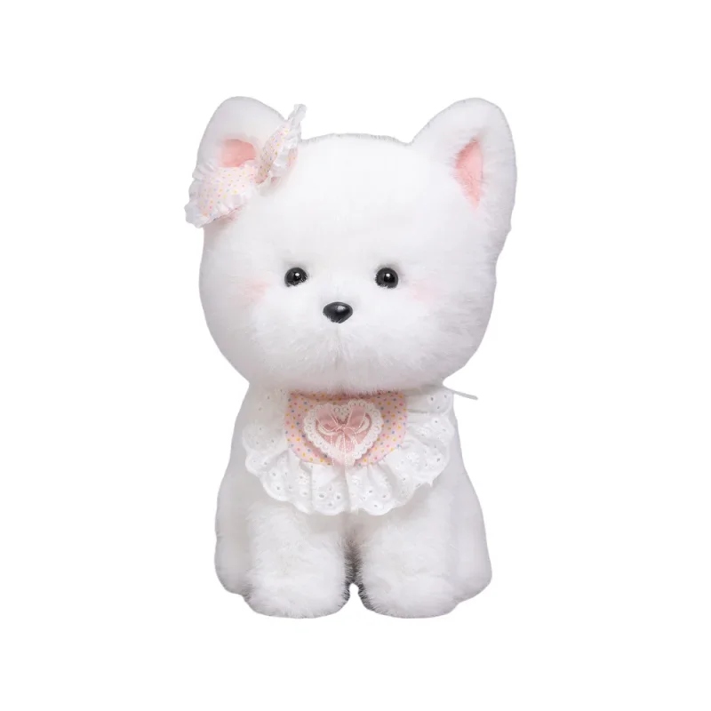 2024 lindo perro pequeño serie muñeca de peluche suave lindo perro mascota niños juguete de peluche decoraciones para el hogar decoraciones de cama regalos de cumpleaños