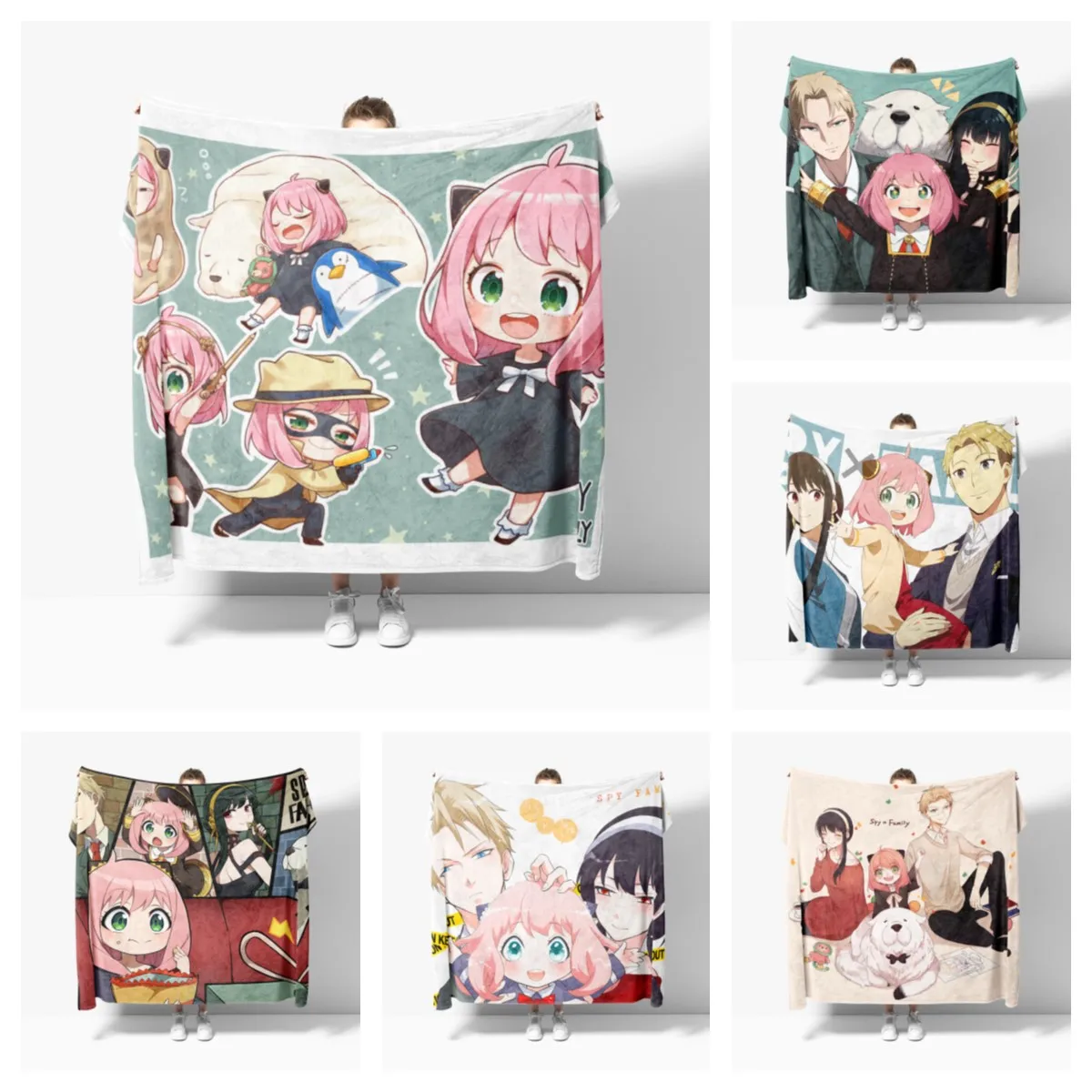 SPY×FAMILY Blankets Soft Flannel Blankets Breathable Ultra Warm Bedding and Travel Blankets Customizable  anime blanket