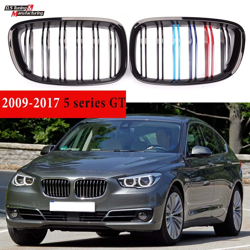 

Передний бампер для BWM F07 GT 5 Series Gran Touring 2009-2017, гоночные грили, цвет M, Стайлинг автомобиля, сменная решетка радиатора