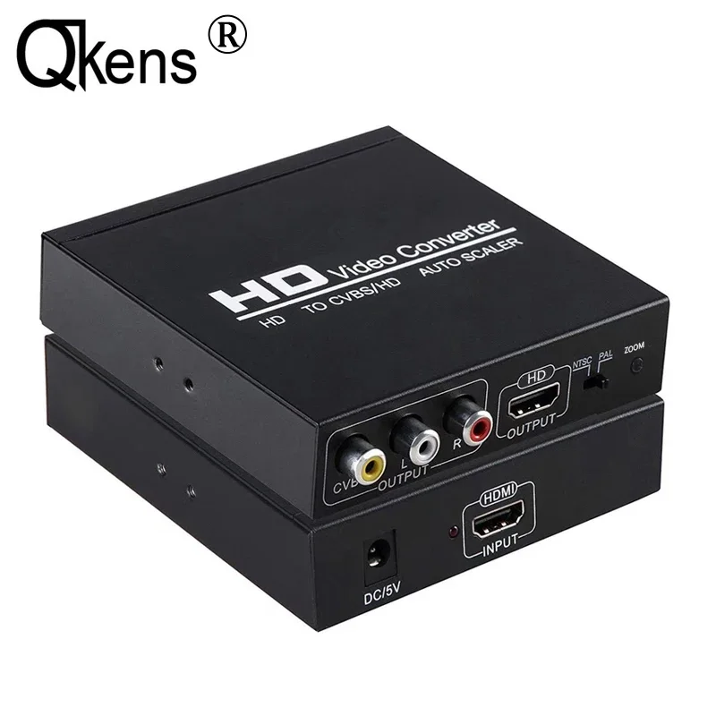 

Высококачественный HD-CVBS AV HDMI-совместимый АВТО СКЛАЙЛЕР NTSC PAL Видеоконвертер для VHS Видеомагнитофона Компьютер DVD Ноутбук ПК к ТВ Монитор